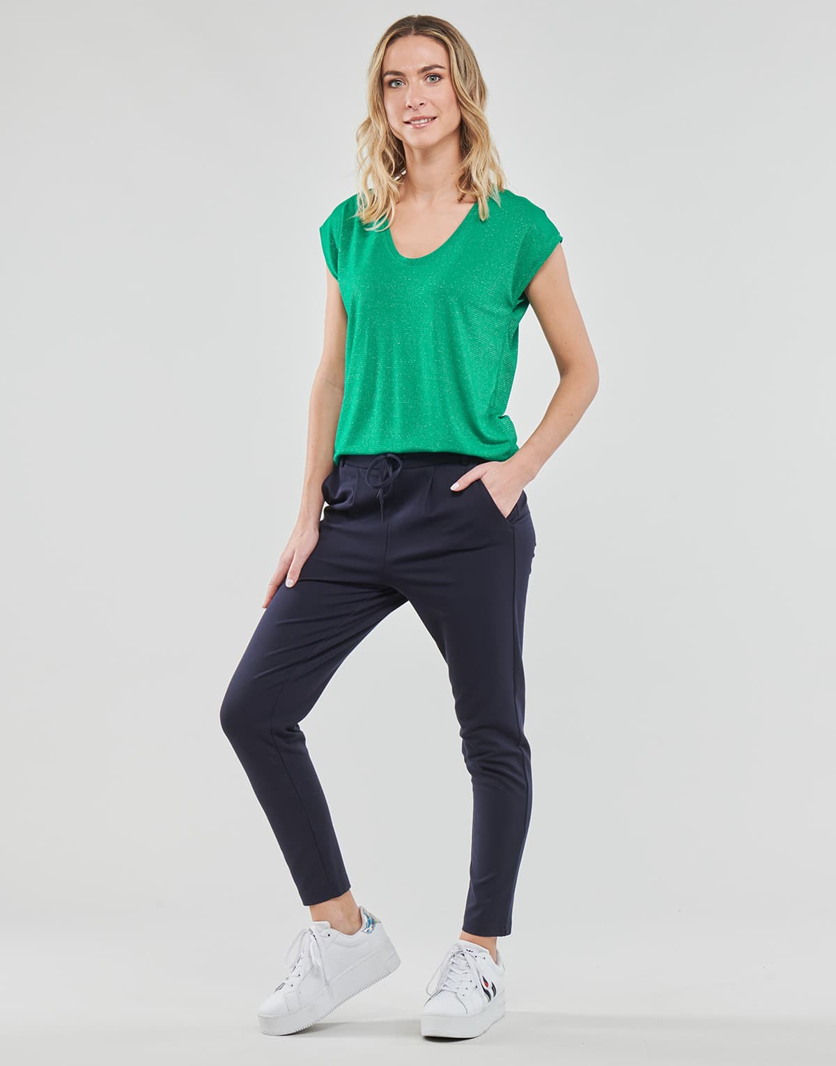 Women's T-Shirts Pieces Green