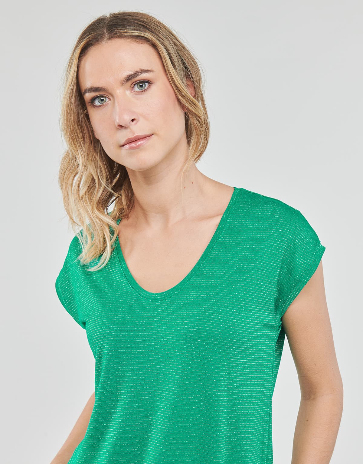 Women's T-Shirts Pieces Green