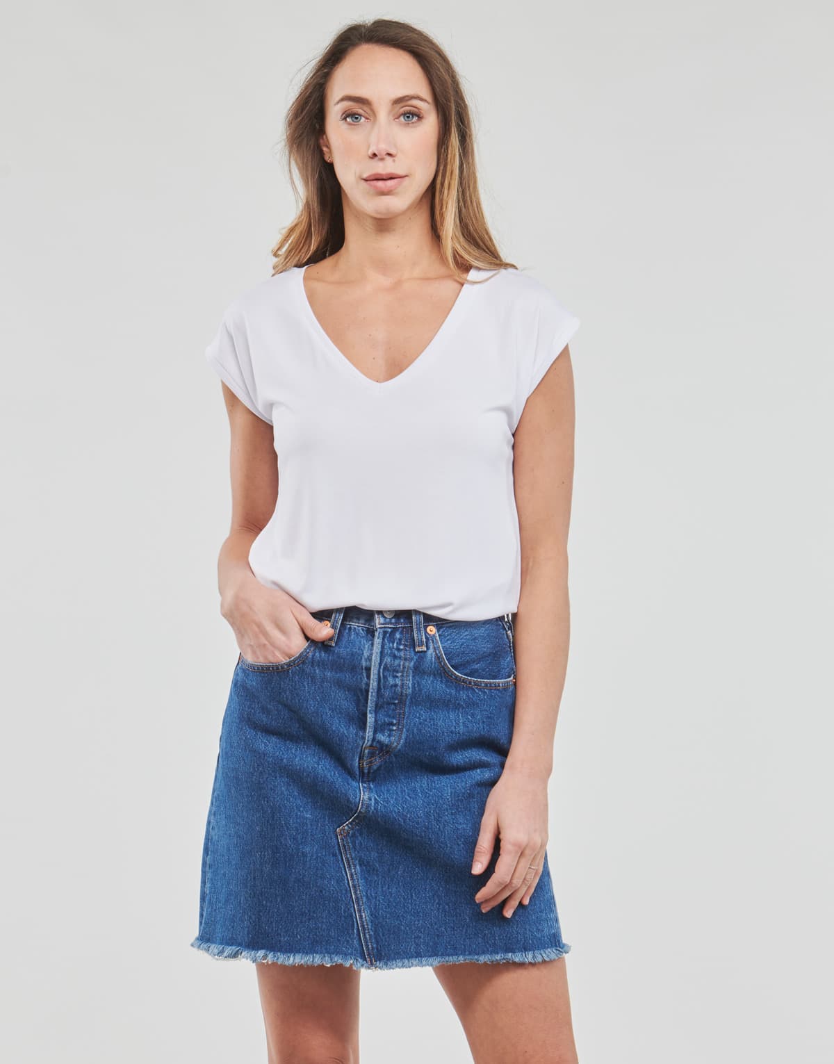 Women's T-Shirts Pieces White