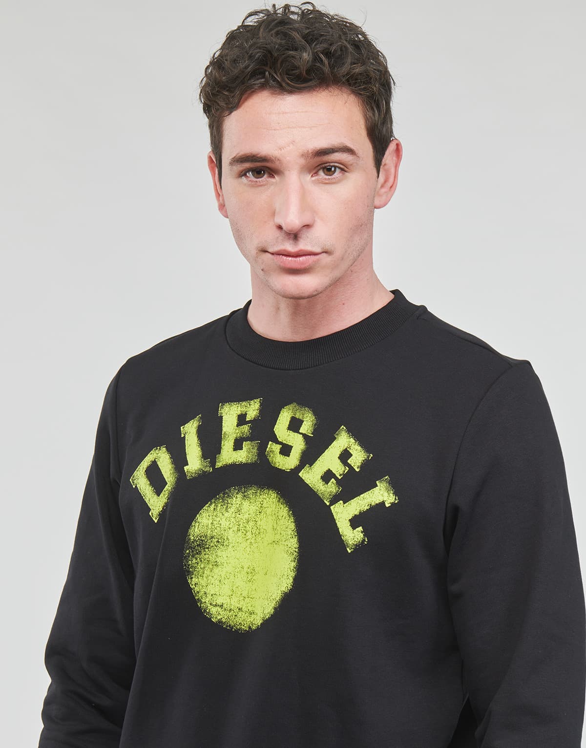 Men's Sports T-Shirts Diesel Black