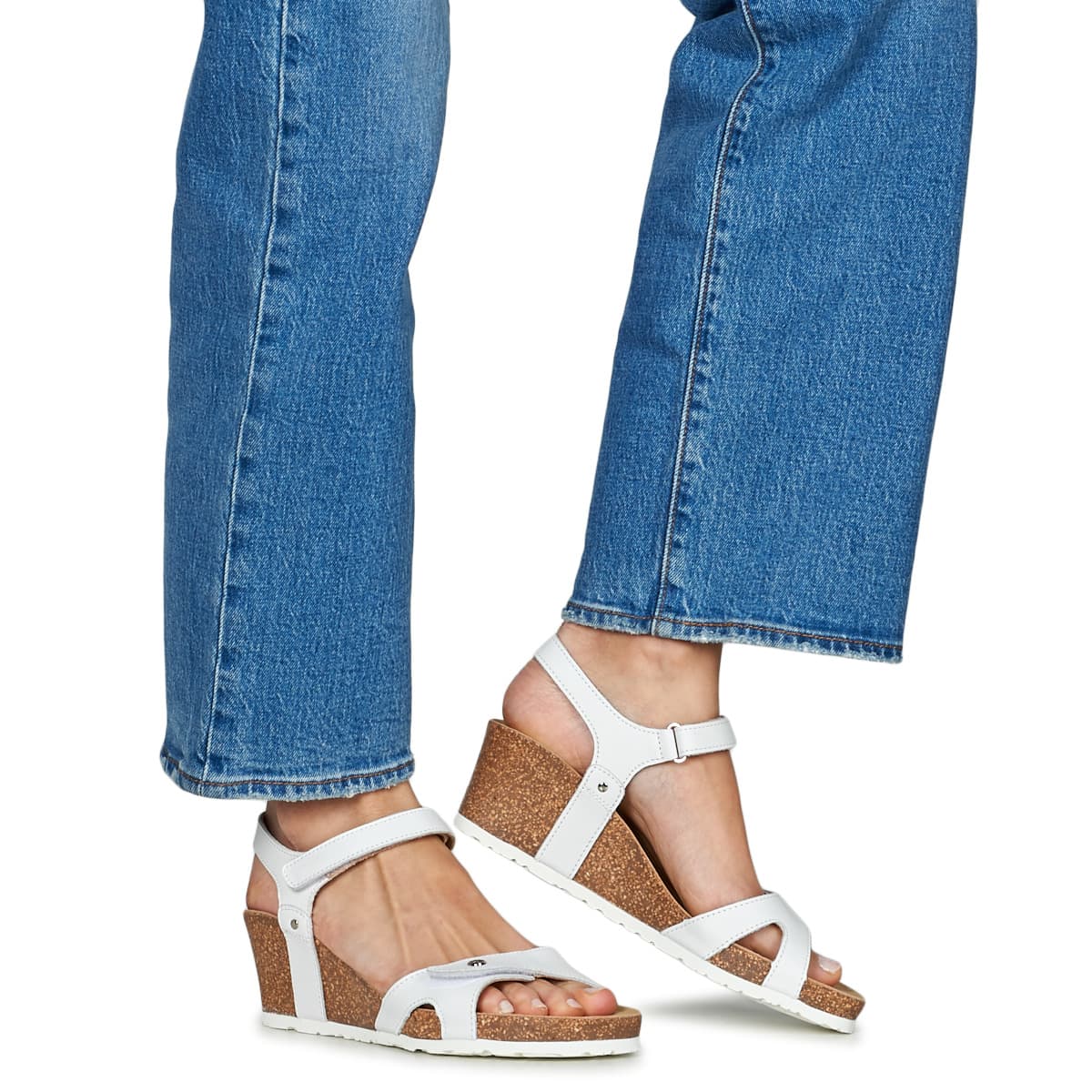 Women's Platforms Panama Jack White