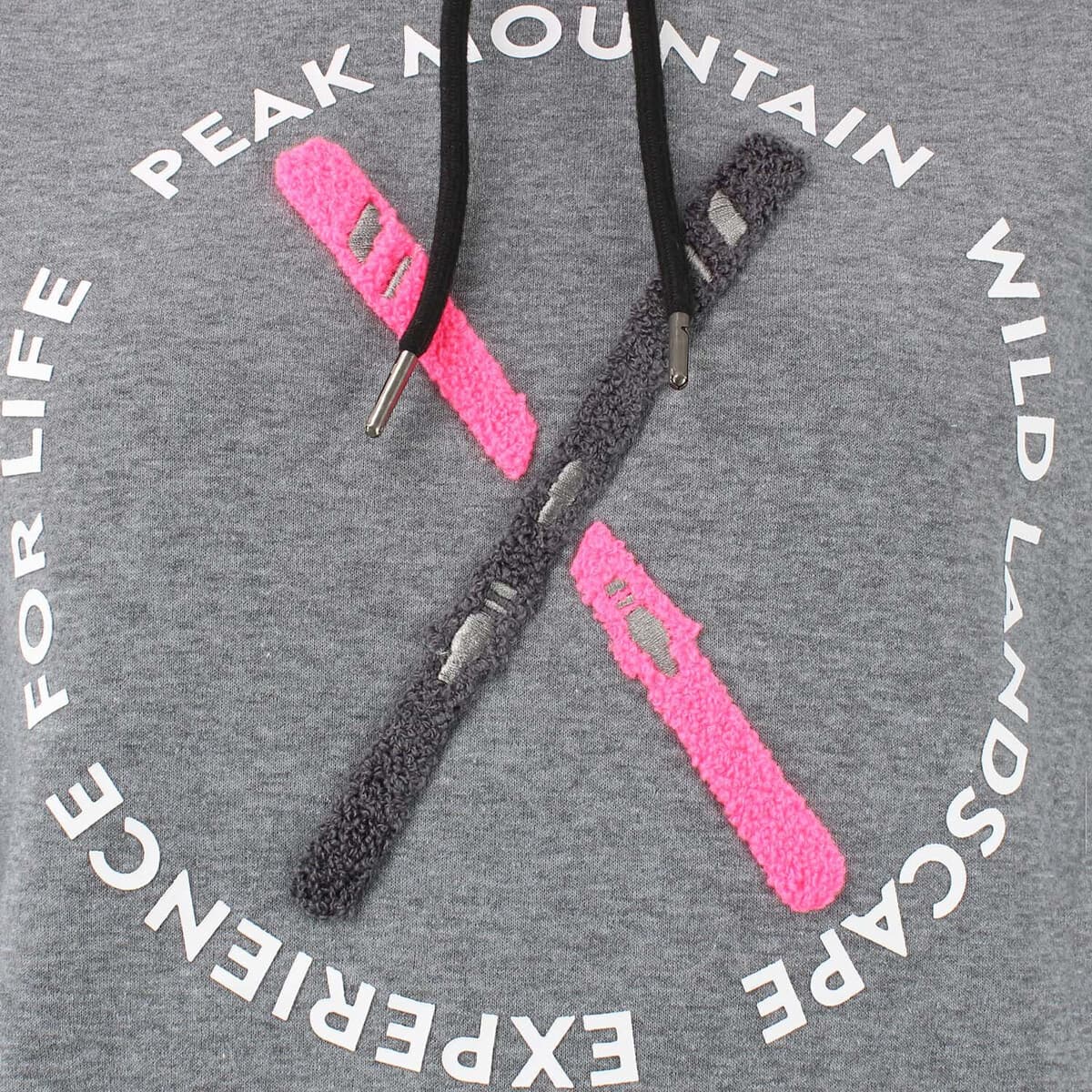 Women's Sweatshirts Peak Mountain Gray