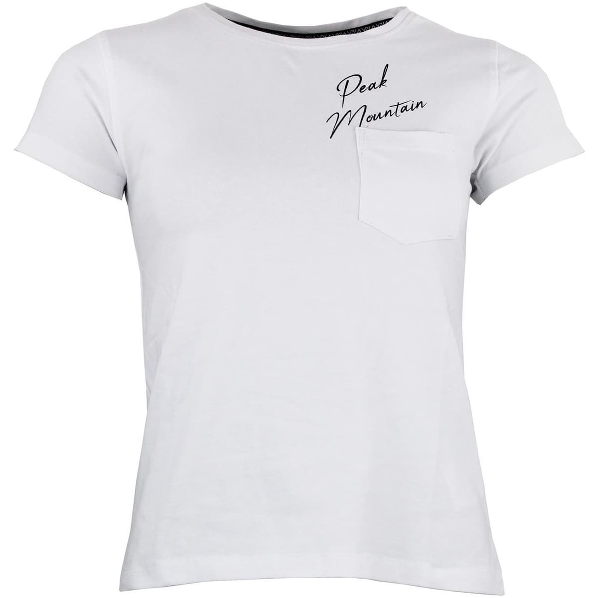 Women's T-Shirts Peak Mountain White