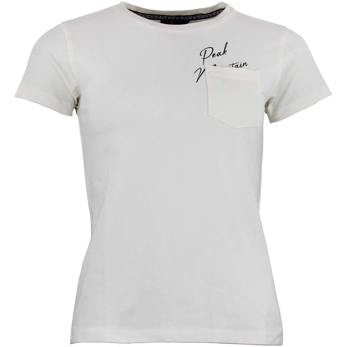 Women's T-Shirts Peak Mountain White