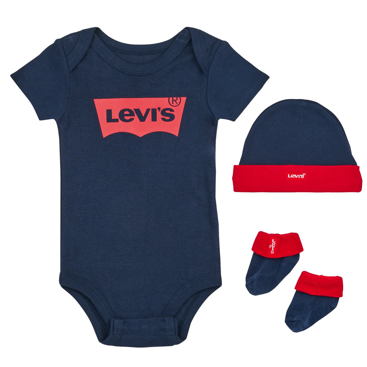 Πιτζάμες Levis LHN BATWING ONESIE HAT BOOTIE