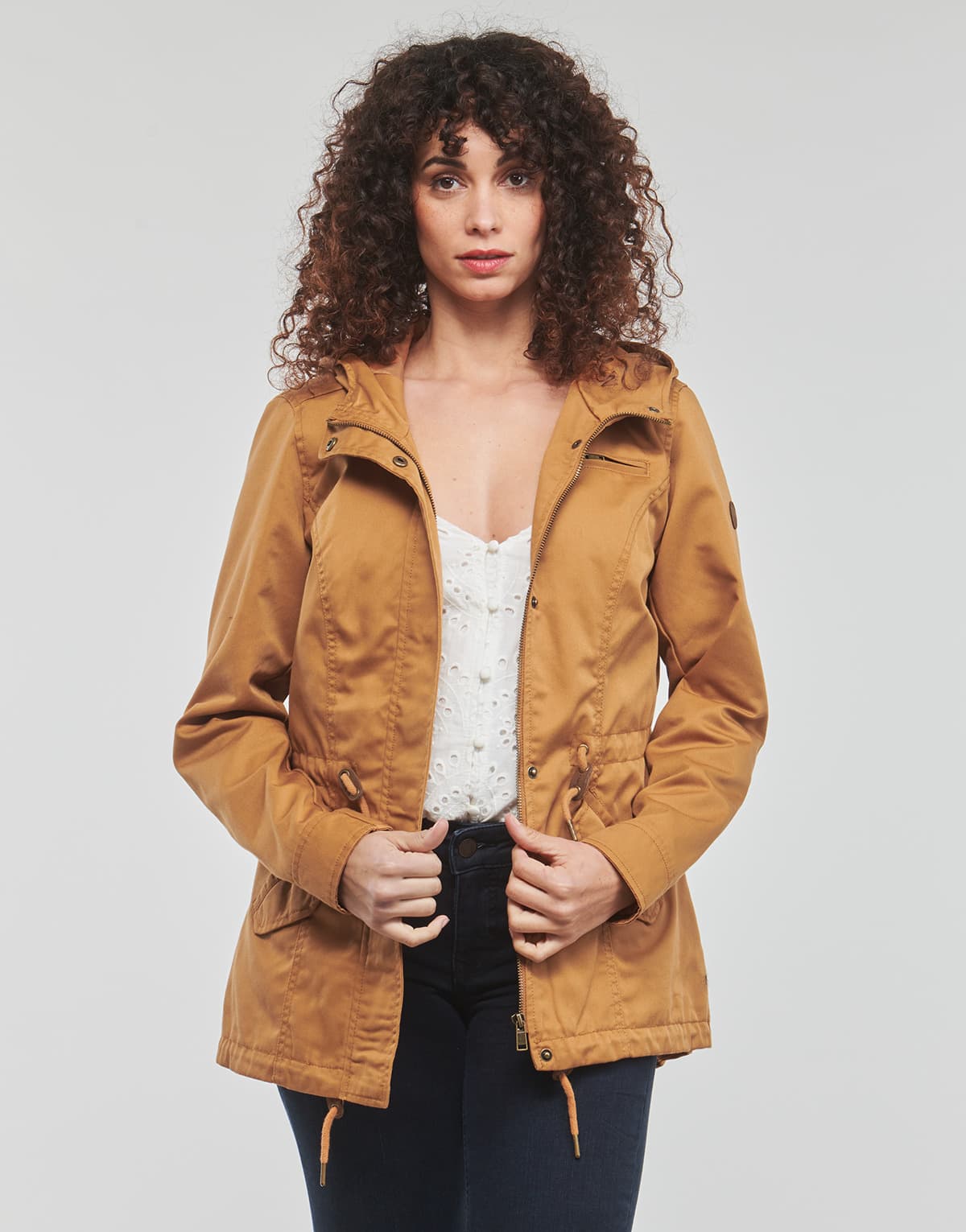 Women's Parkas Only Brown