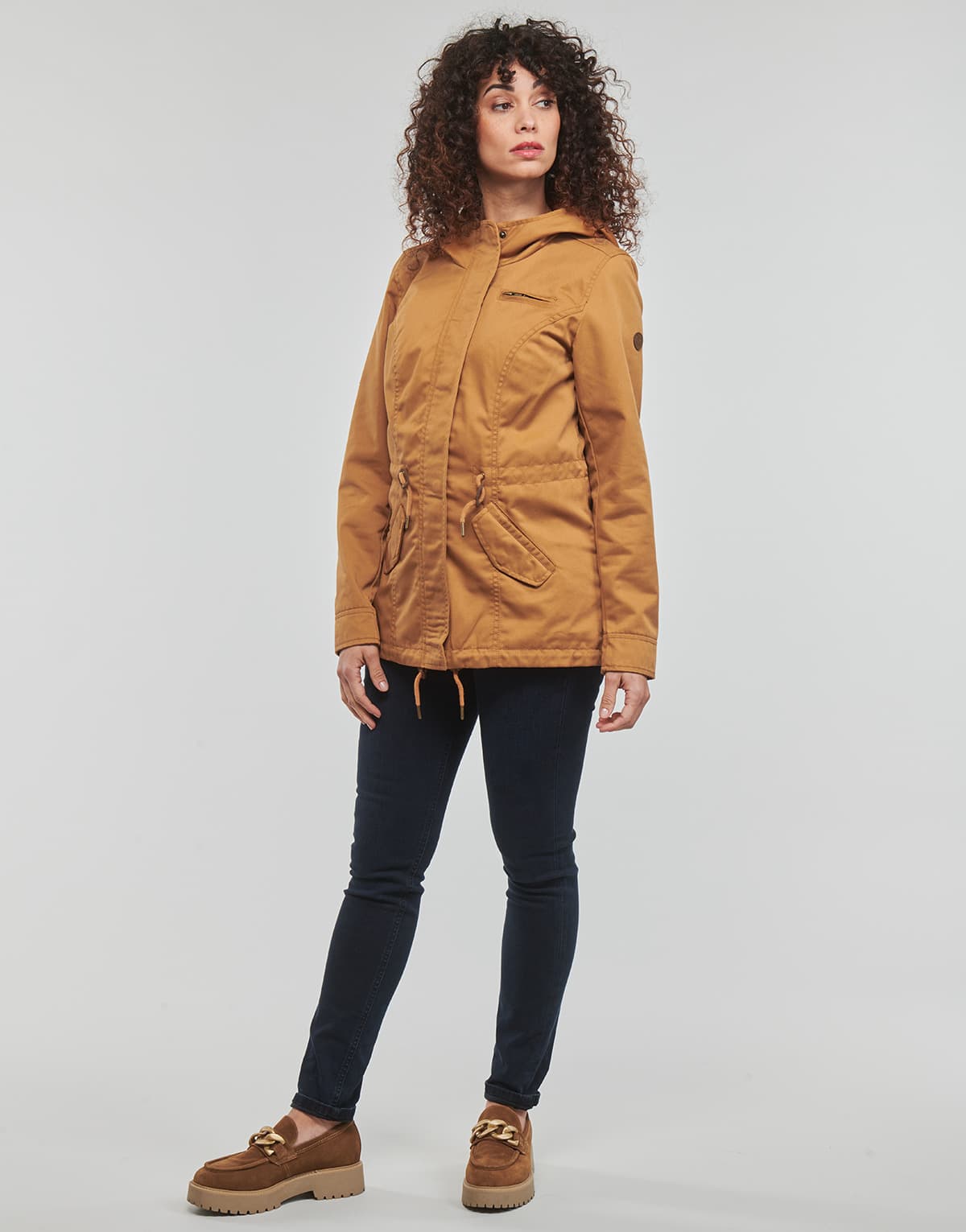 Women's Parkas Only Brown