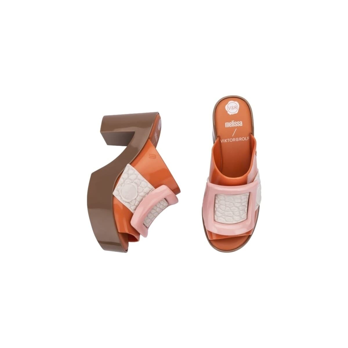 Women's Derby Shoes Melissa Orange