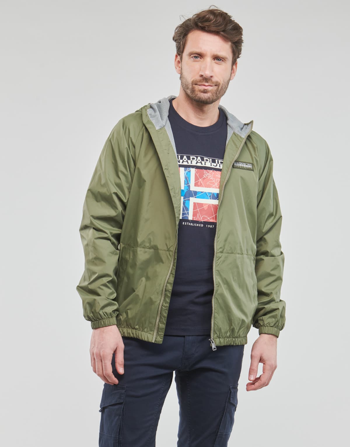 Men's Parkas Napapijri Khaki