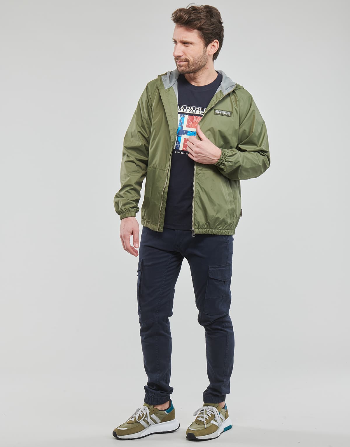 Men's Parkas Napapijri Khaki