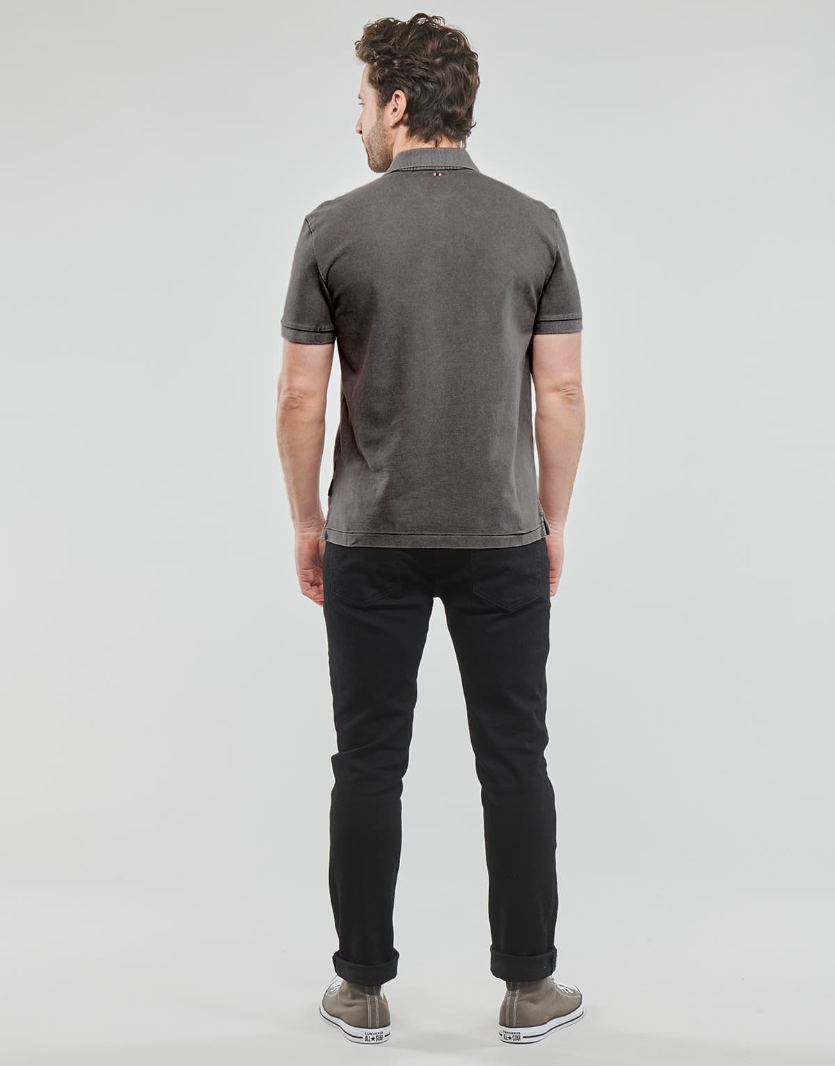 Men's Polo Shirts Napapijri Gray