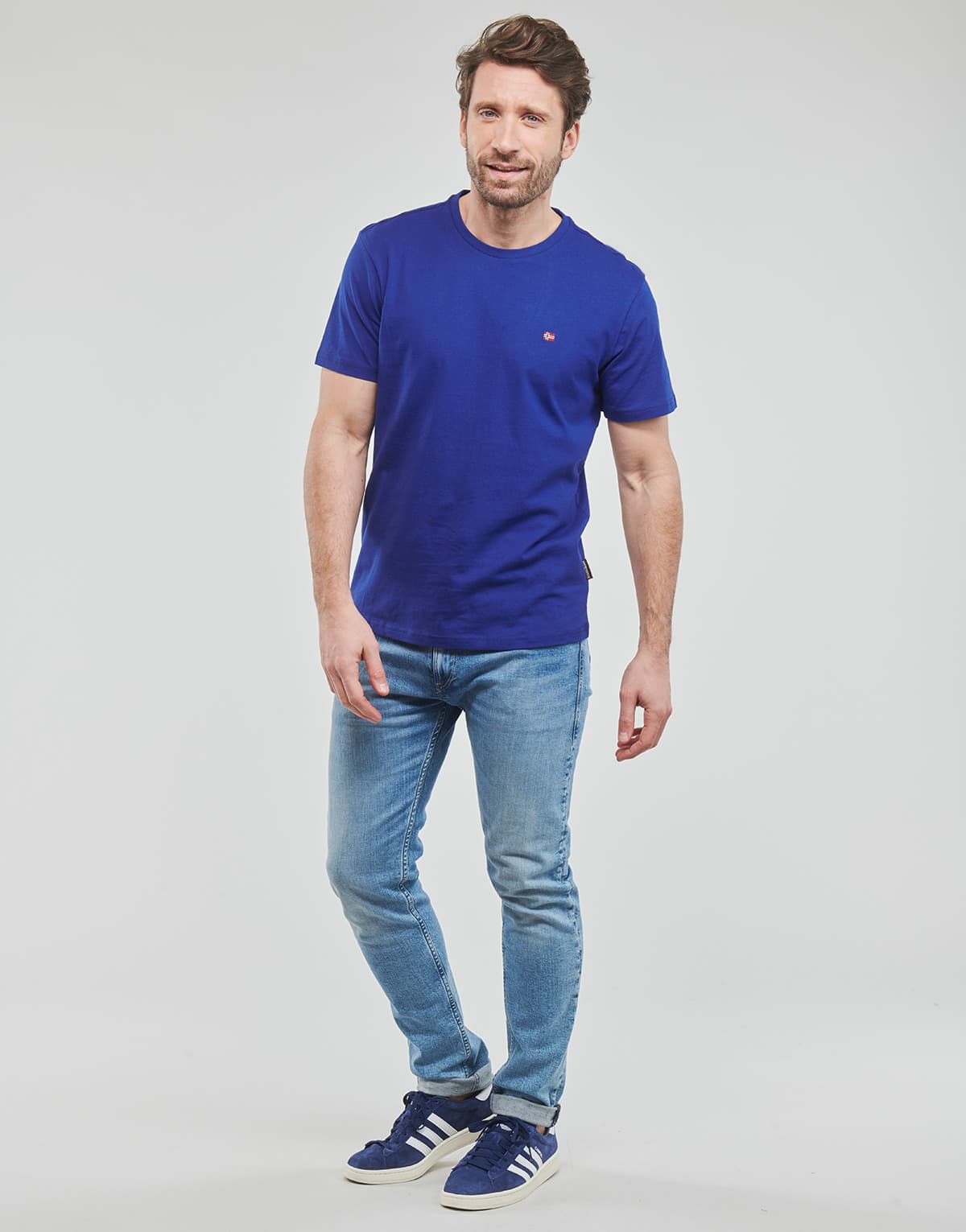 Men's T-Shirts Napapijri Blue