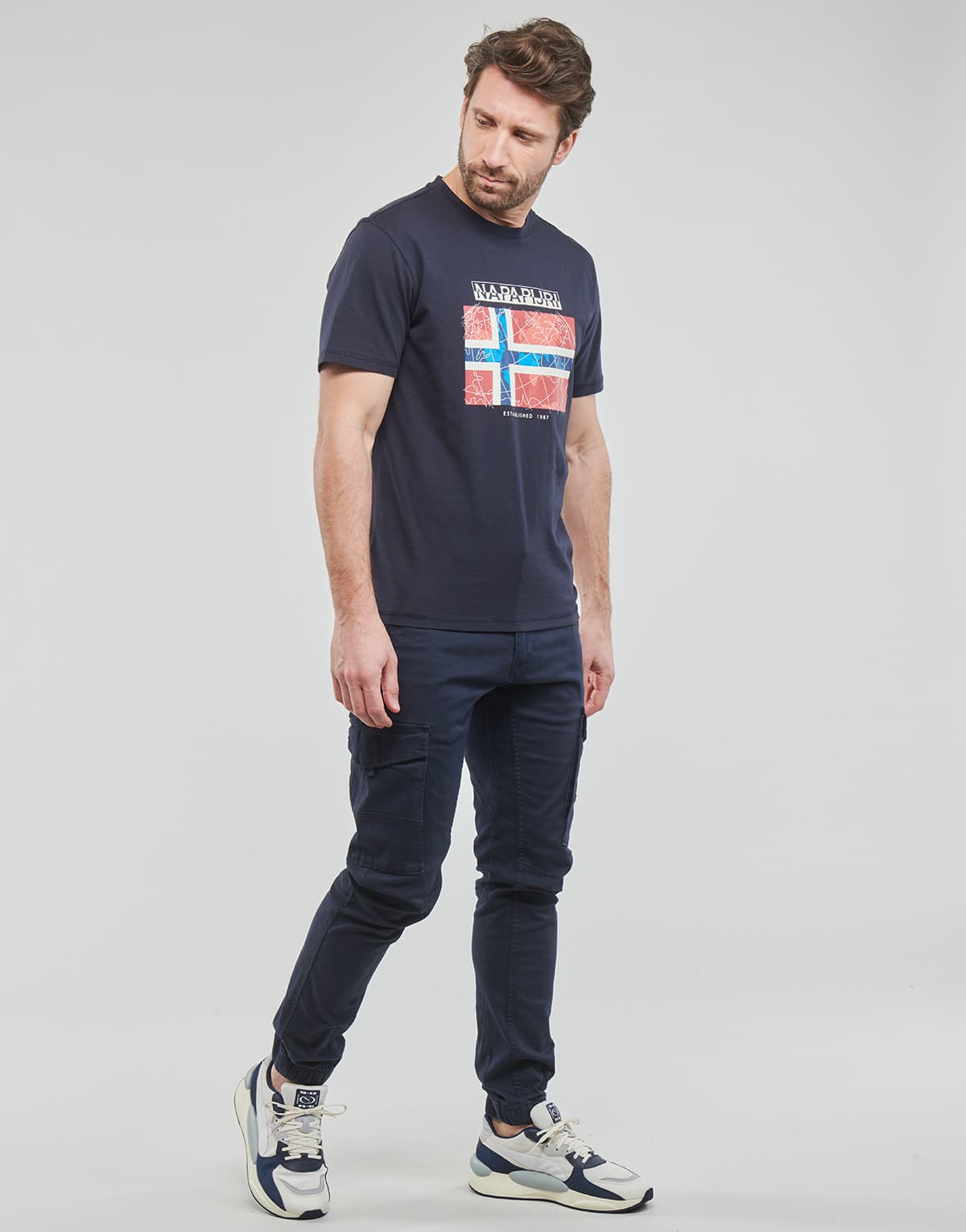 Men's T-Shirts Napapijri Blue