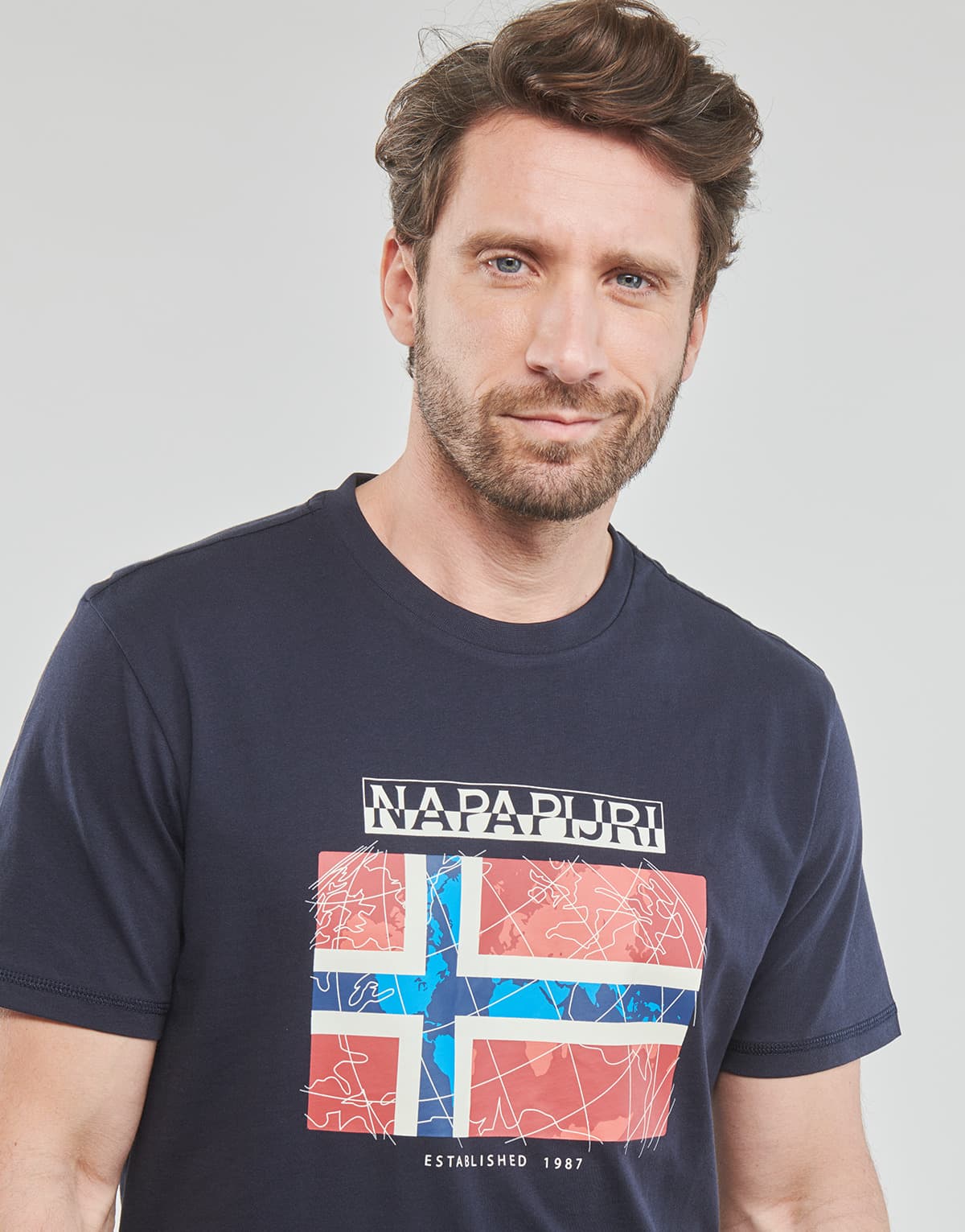Men's T-Shirts Napapijri Blue