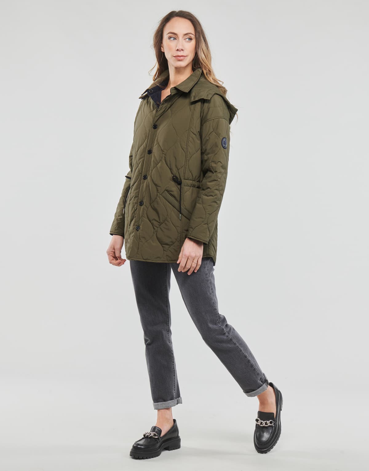 Women's Parkas One Step Khaki