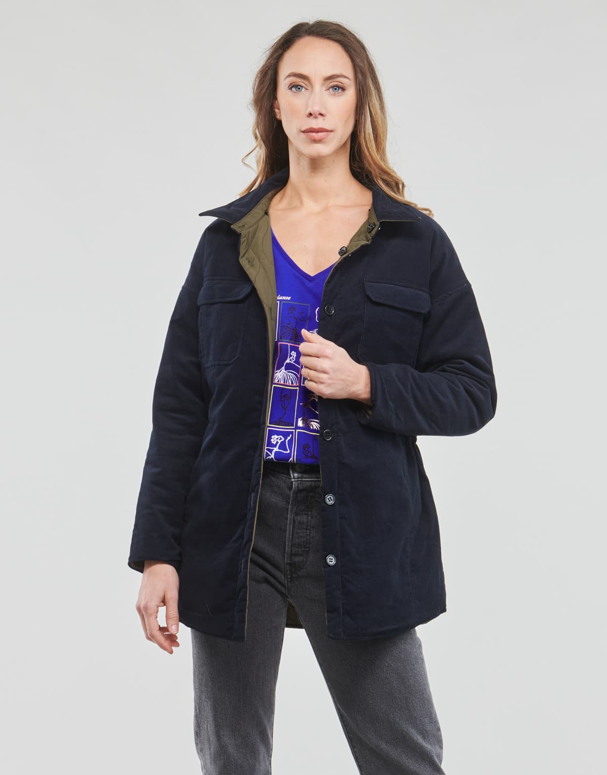 Women's Parkas One Step Khaki
