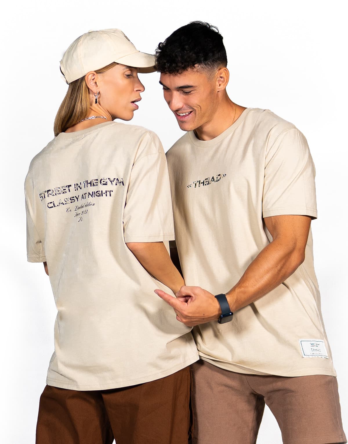Women's T-Shirts THEAD. Beige