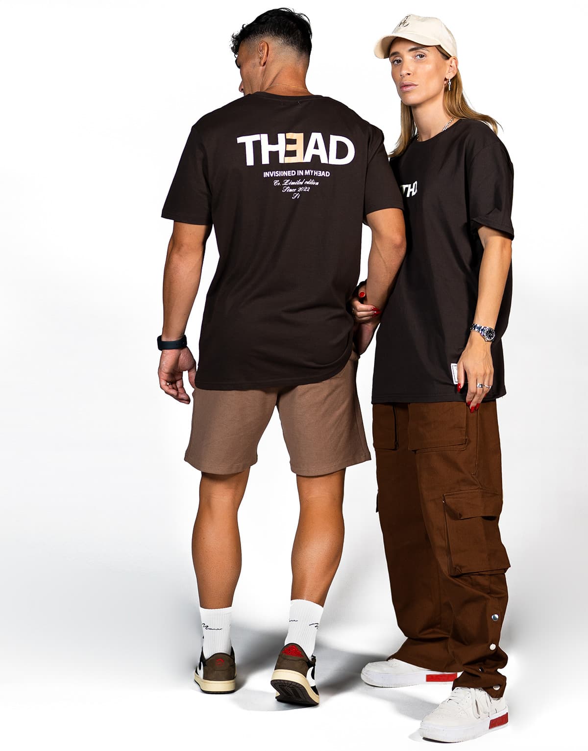 Men's T-Shirts THEAD. Brown