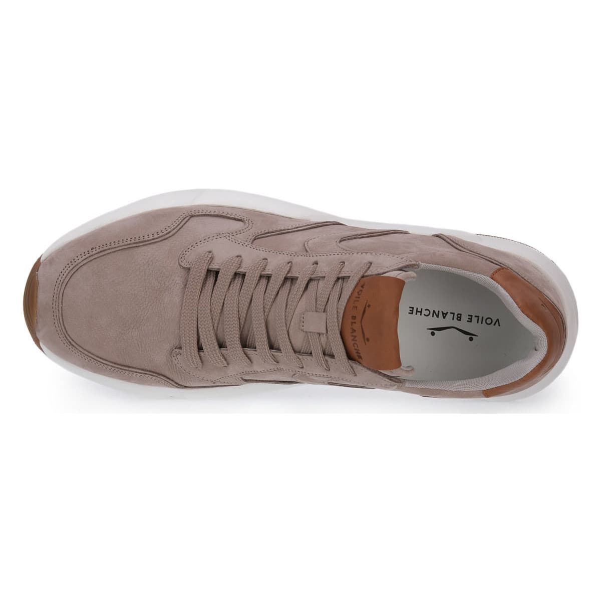 Men's Sneakers Voile Blanche Beige