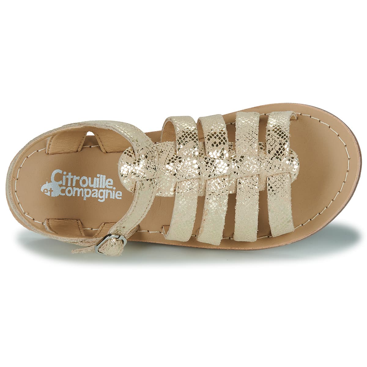Girls' Sandals Citrouille et Compagnie Gold