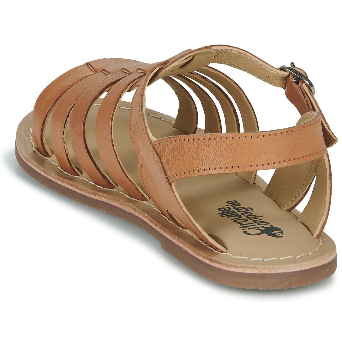 Girls' Sandals Citrouille et Compagnie Brown