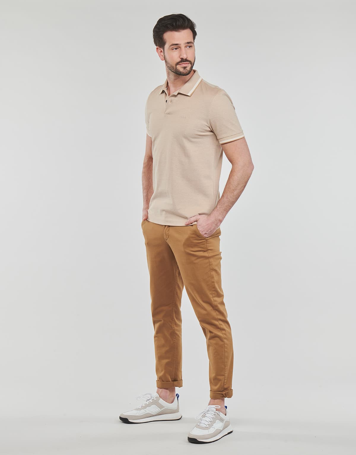 Men's Polo Shirts BOSS Beige