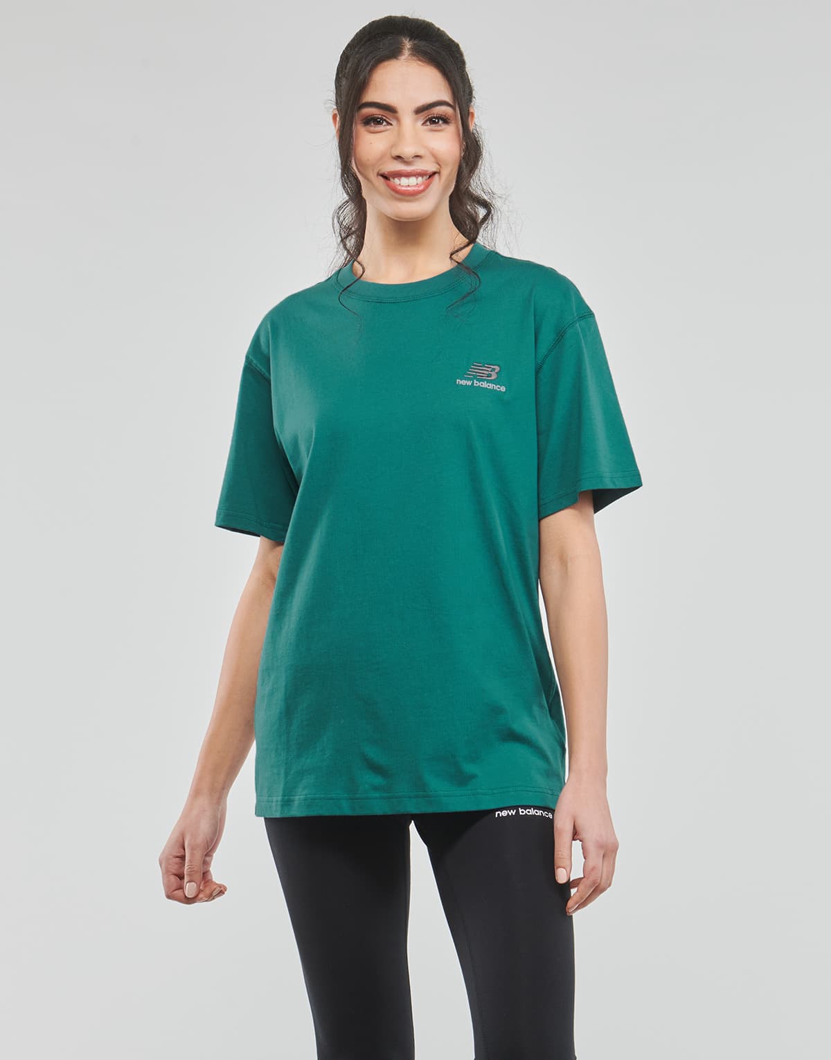 Women's T-Shirts New Balance Green