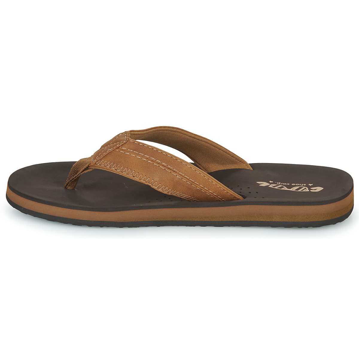 Men's Flip Flops Cool shoe Brown
