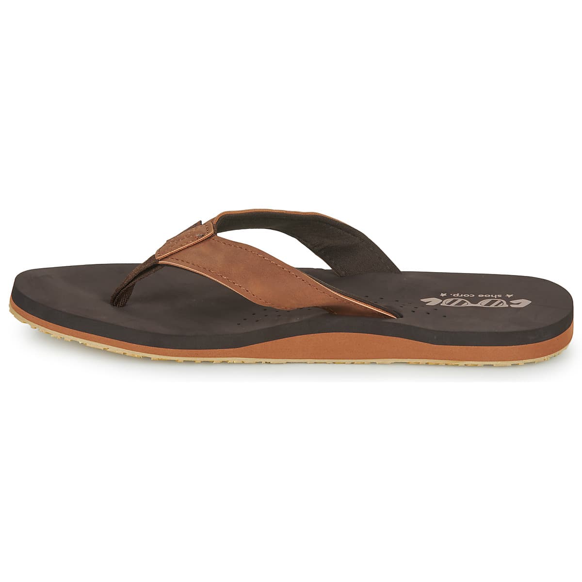 Men's Flip Flops Cool shoe Brown