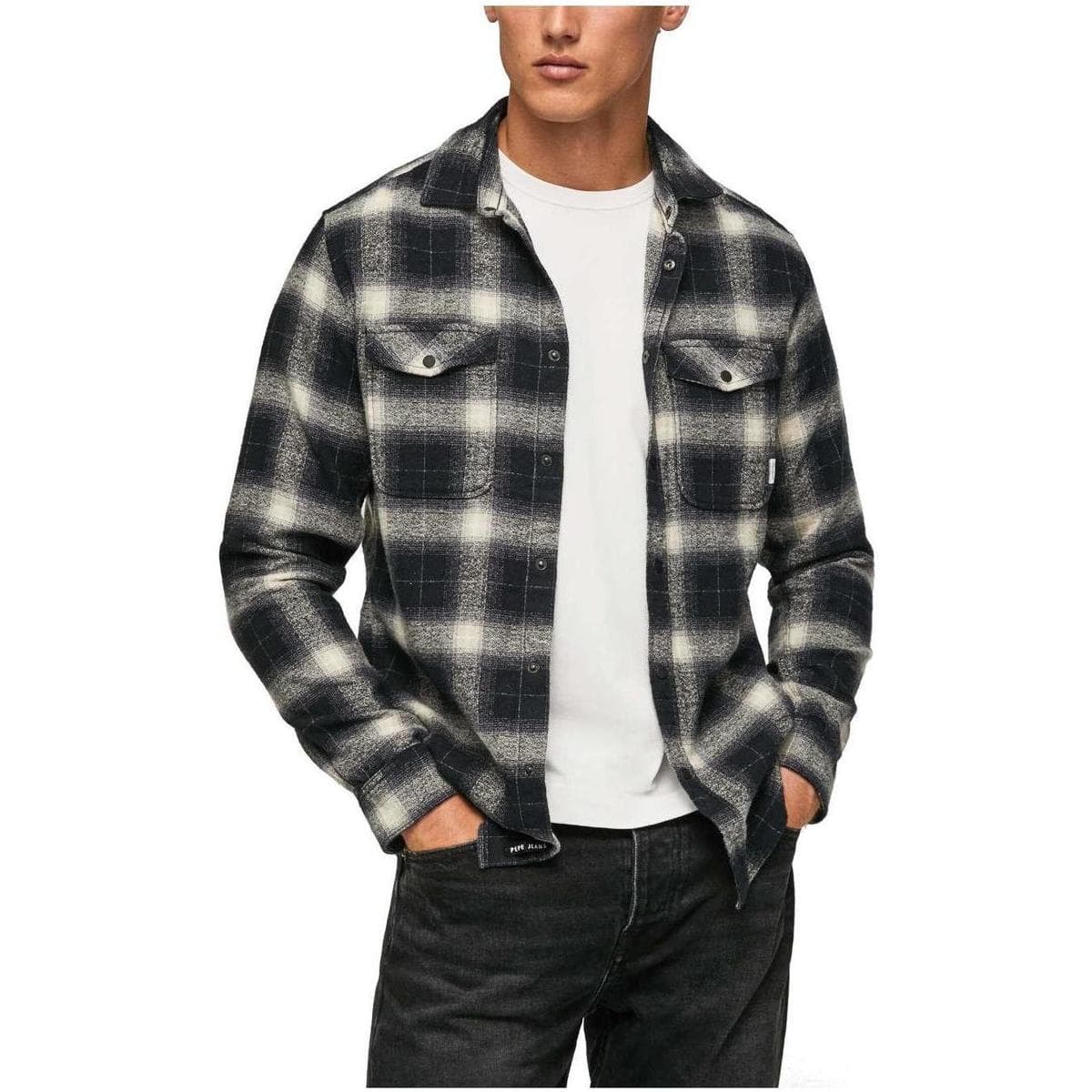 Men's Shirts Pepe Jeans Black