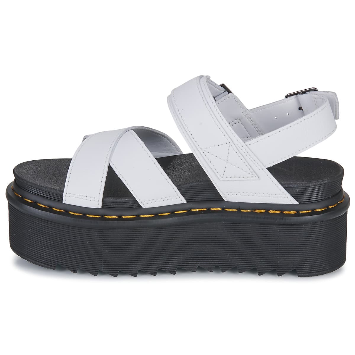 Women's Platforms Dr. Martens White