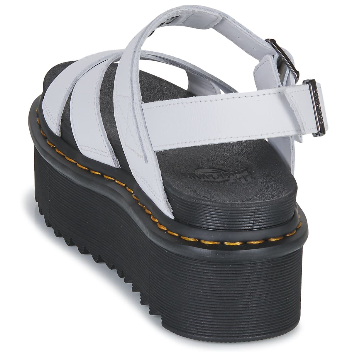 Women's Platforms Dr. Martens White