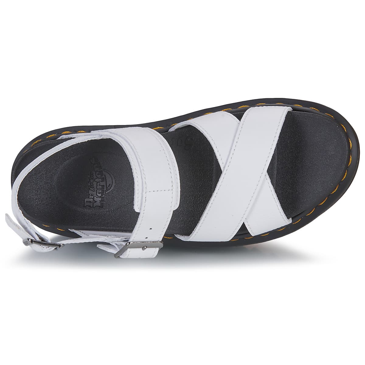 Women's Platforms Dr. Martens White