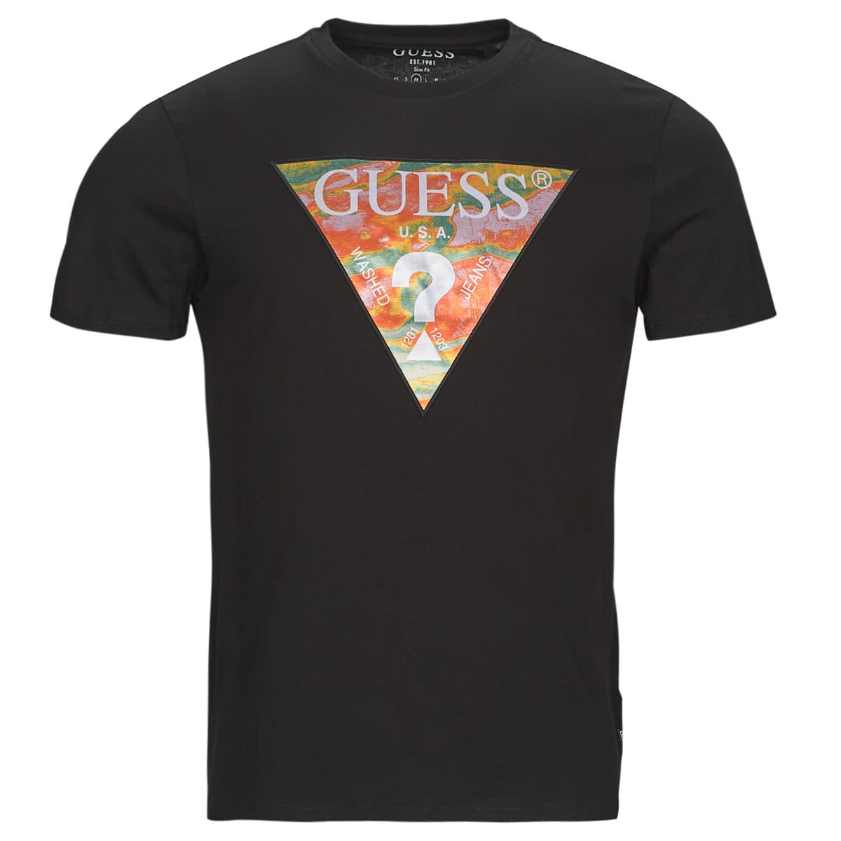 Men's T-Shirts Guess Black