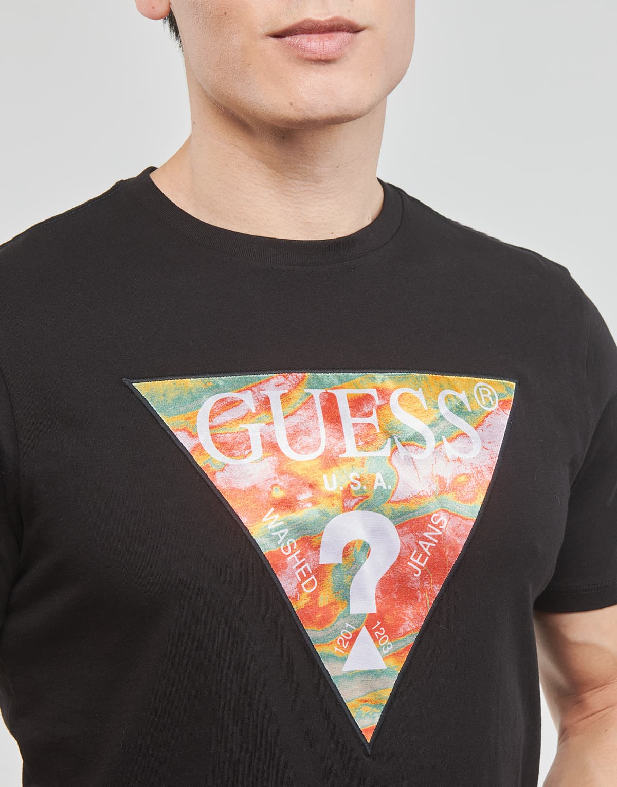 Men's T-Shirts Guess Black
