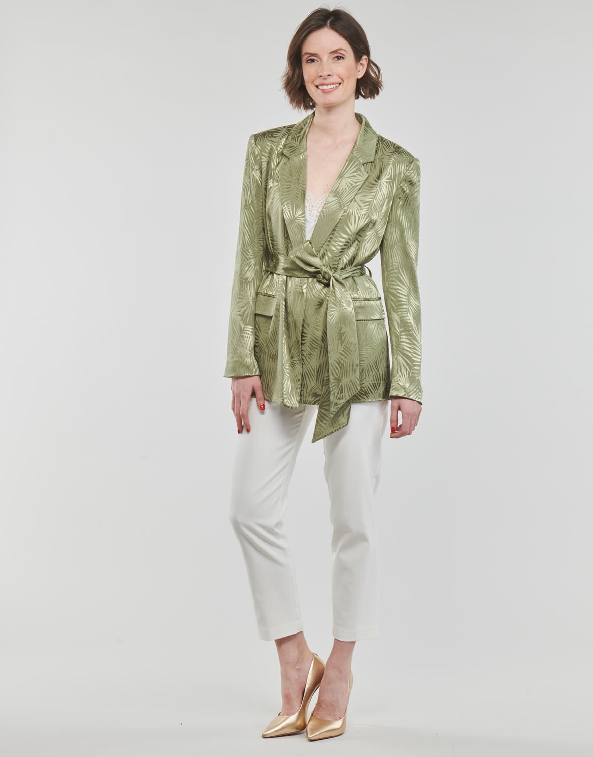 Women's Blazers Guess Khaki