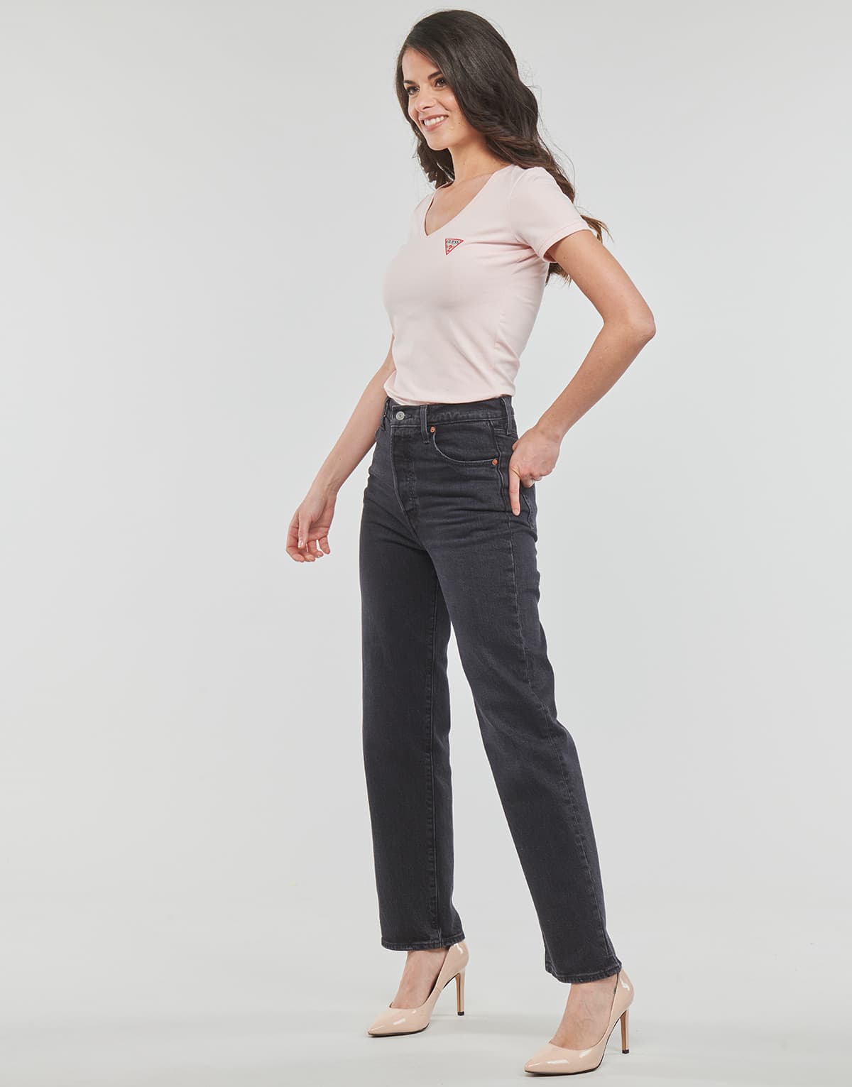 Women's T-Shirts Guess Pink