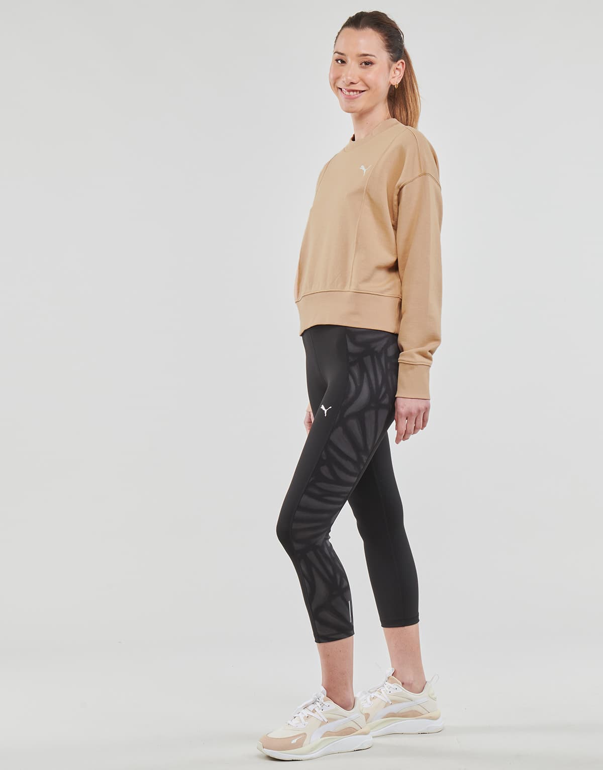 Women's Sports T-Shirts Puma Beige