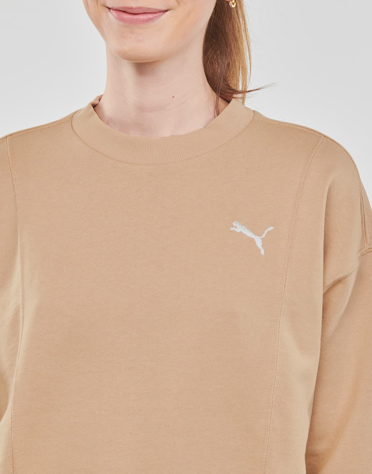 Women's Sports T-Shirts Puma Beige