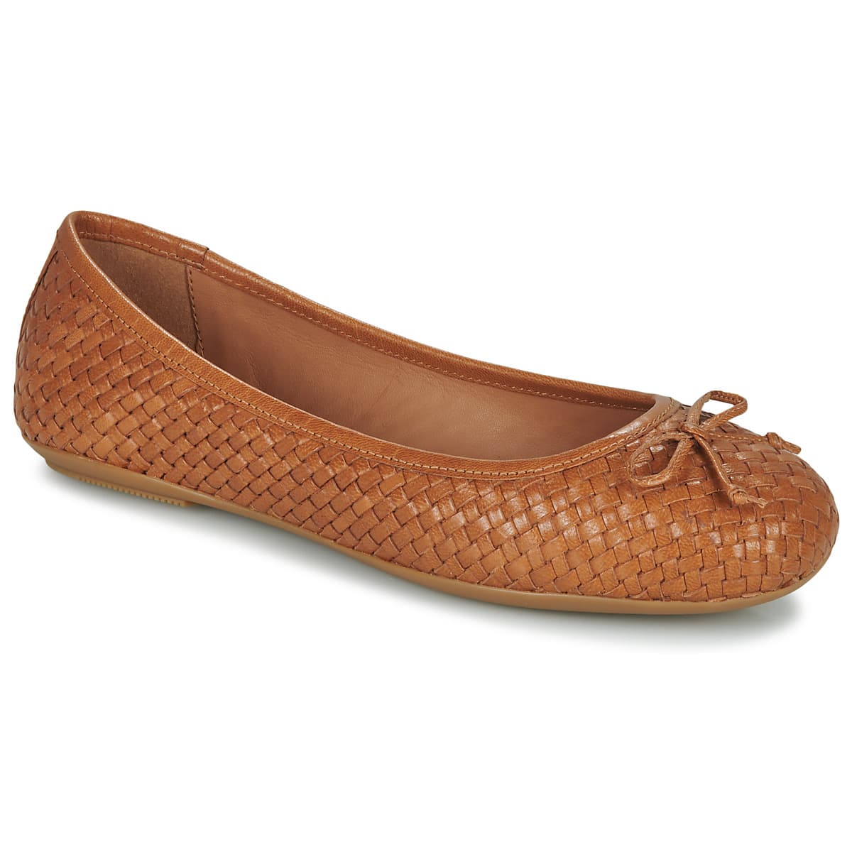 Women's Ballet Flats Geox Brown