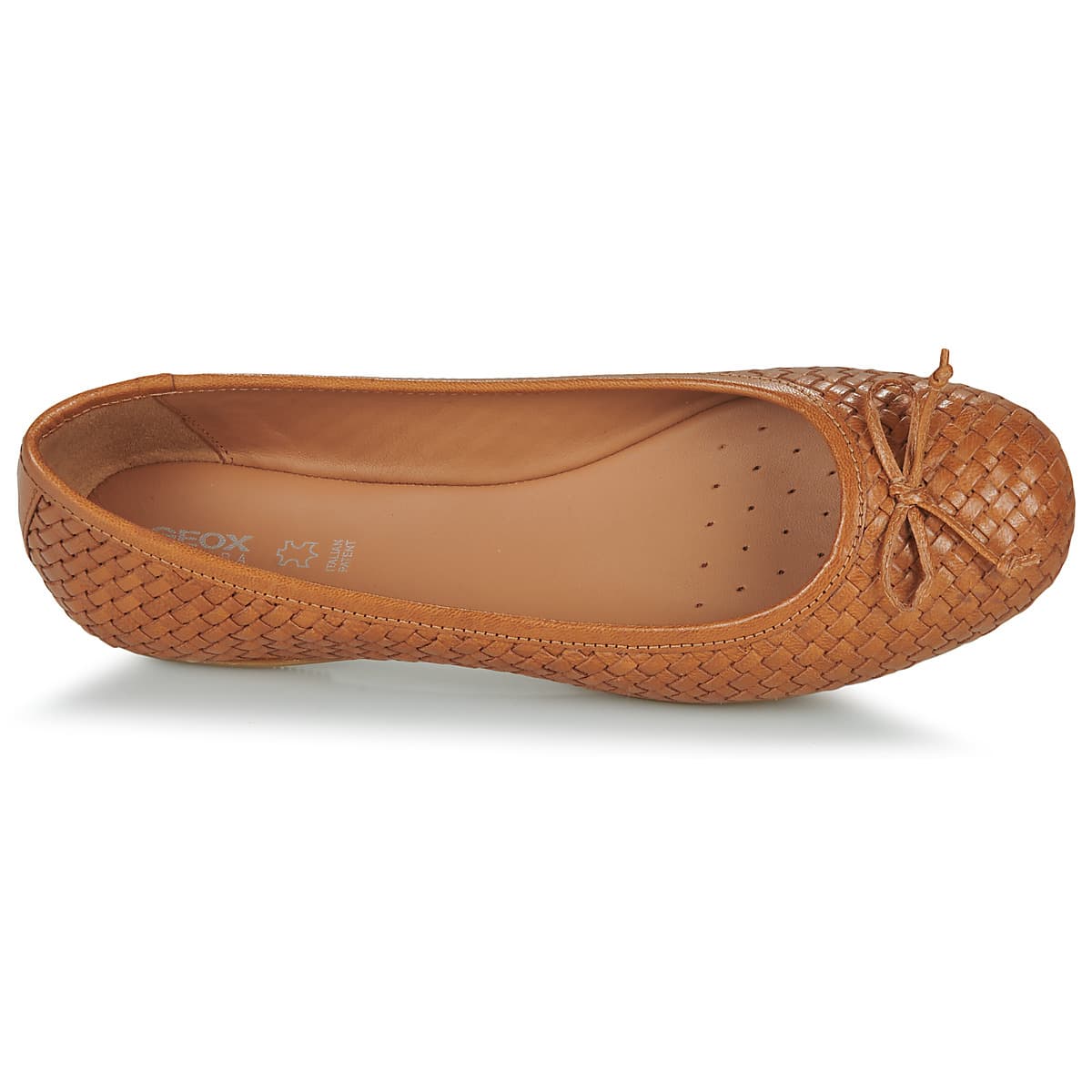 Women's Ballet Flats Geox Brown