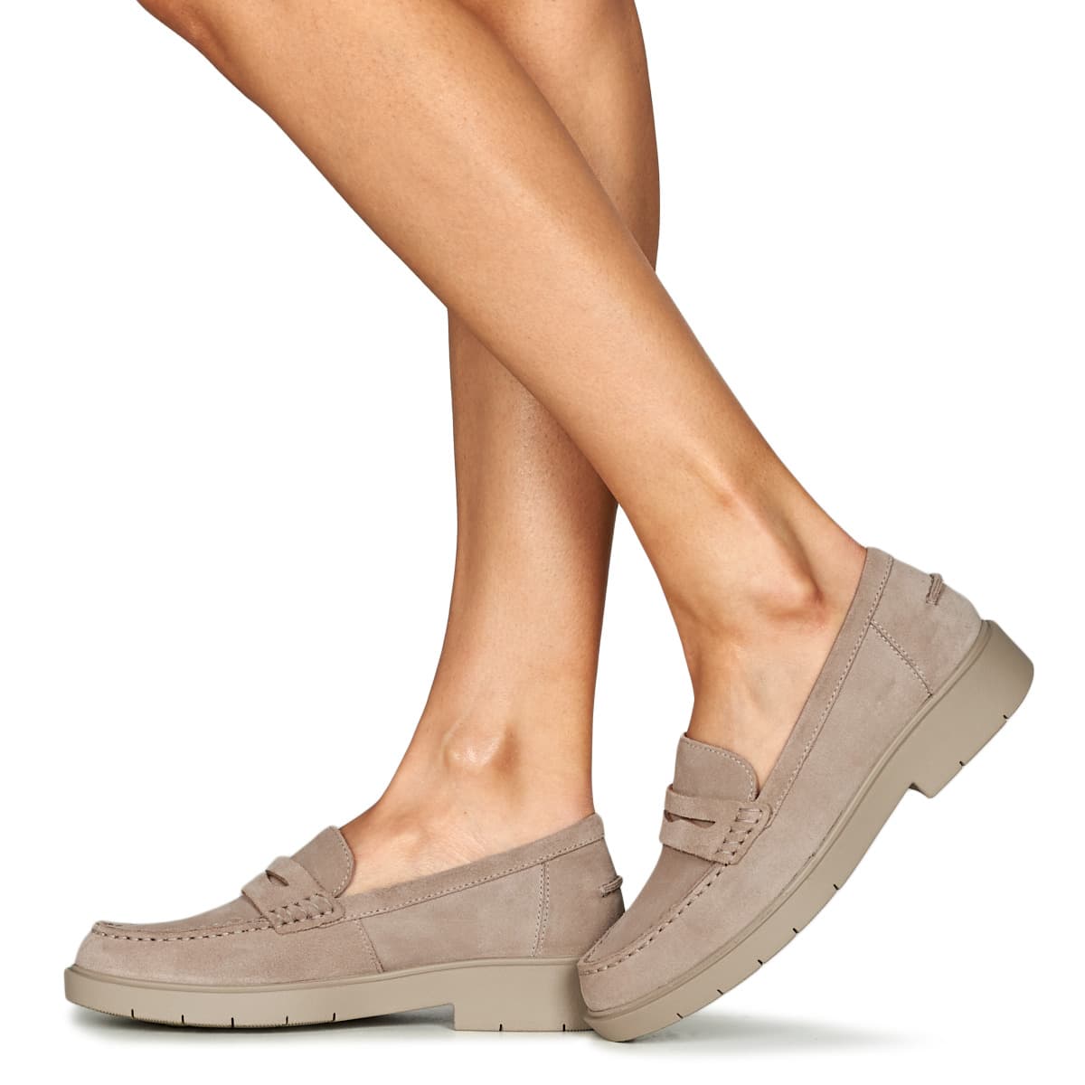 Women's Loafers Geox Beige
