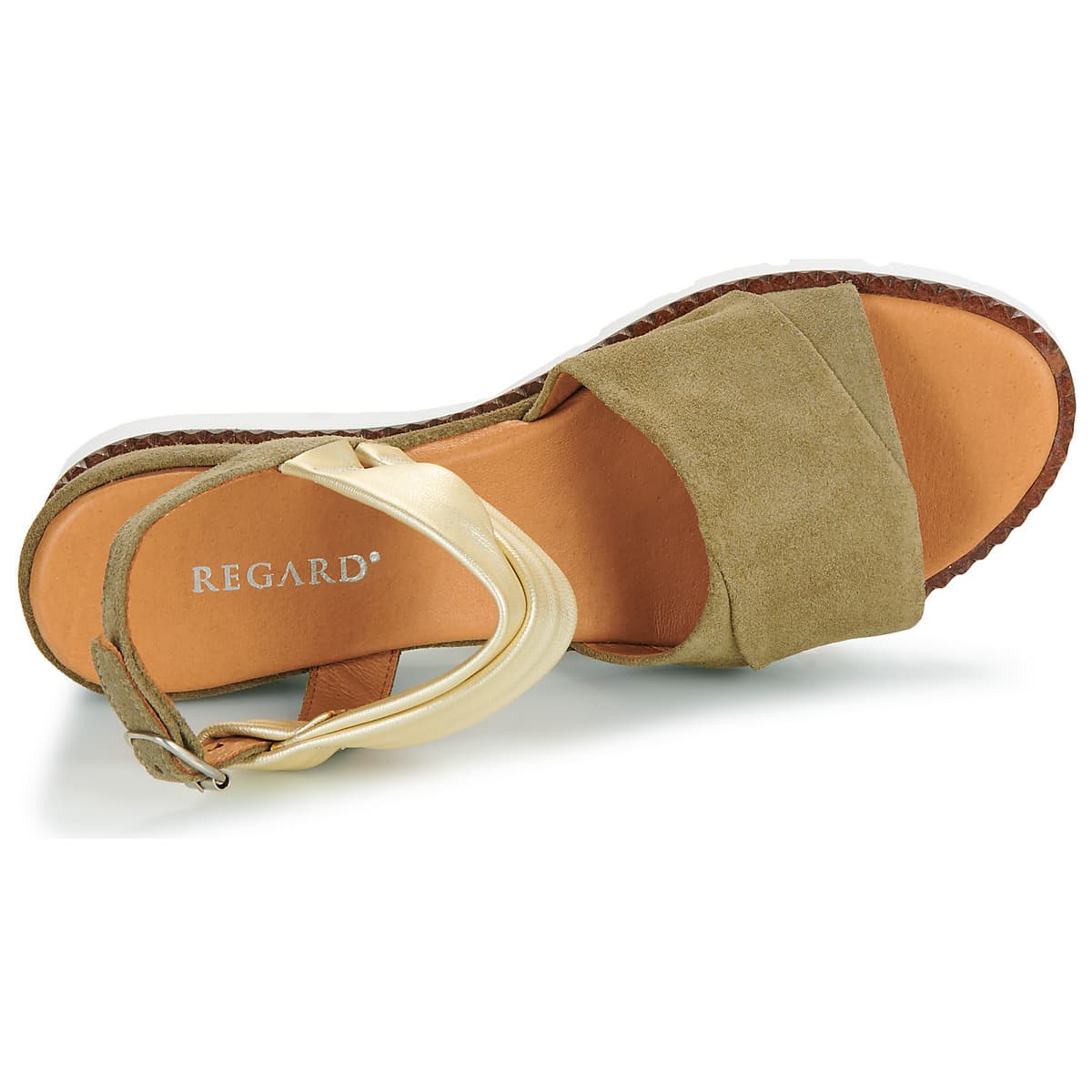 Women's Platforms Regard Khaki