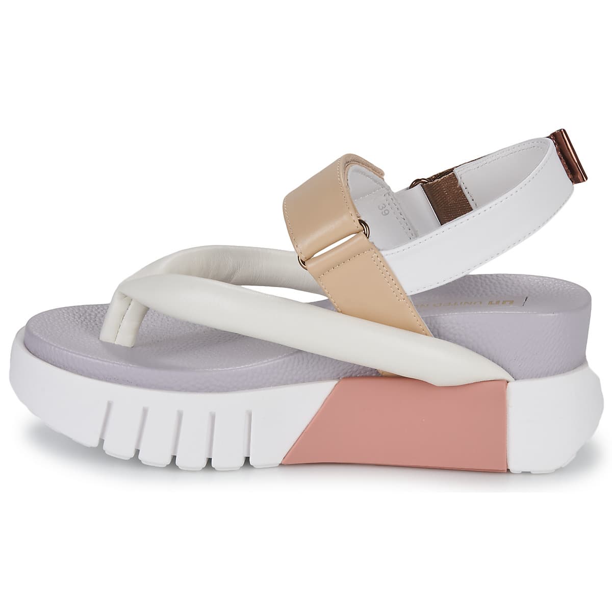 Women's Platforms United nude White