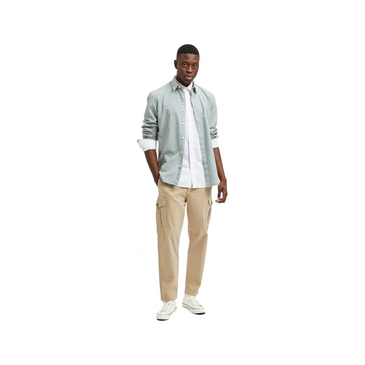 Men's Pants Selected Beige