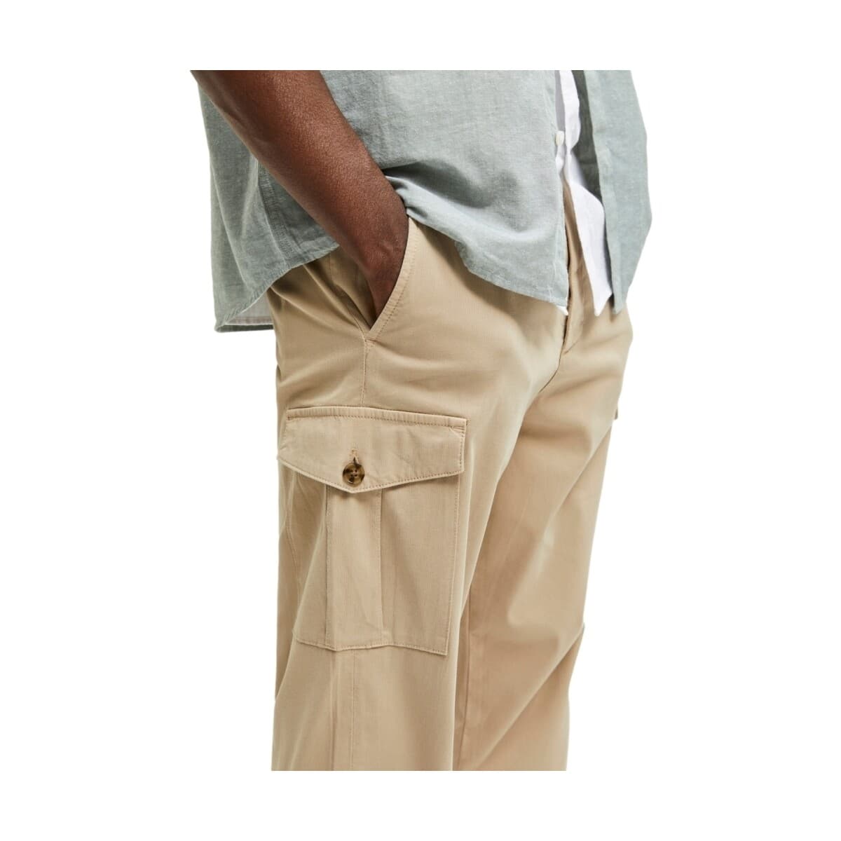 Men's Pants Selected Beige