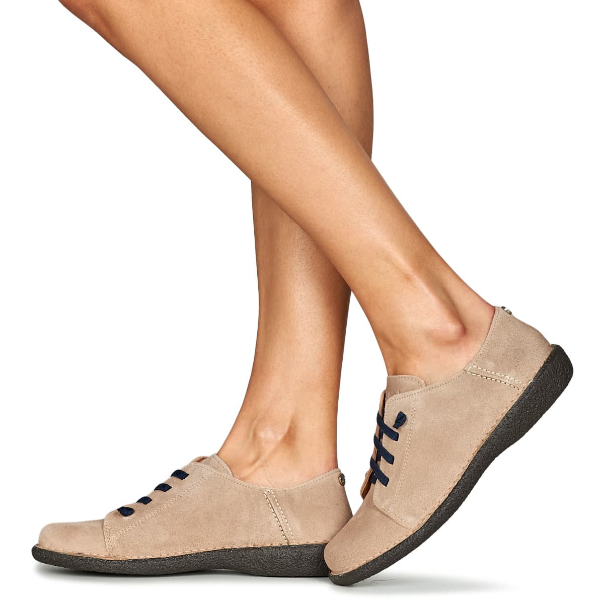 Women's Derby Shoes Casual Attitude Beige