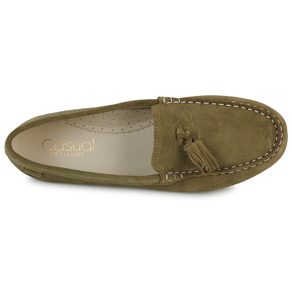 Women's Loafers Casual Attitude Khaki
