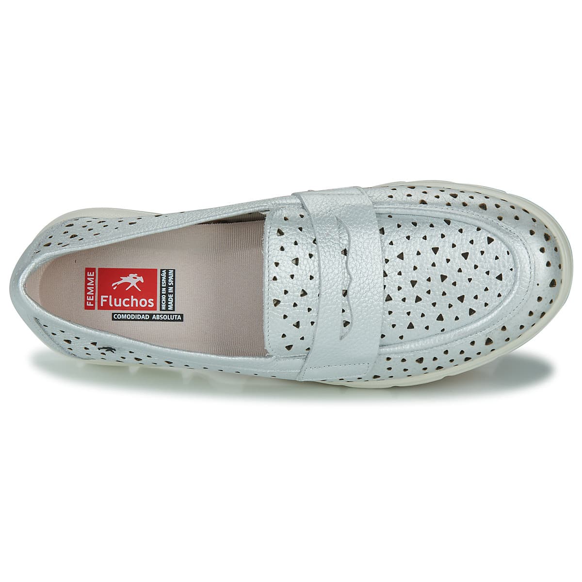 Women's Loafers Fluchos Silver