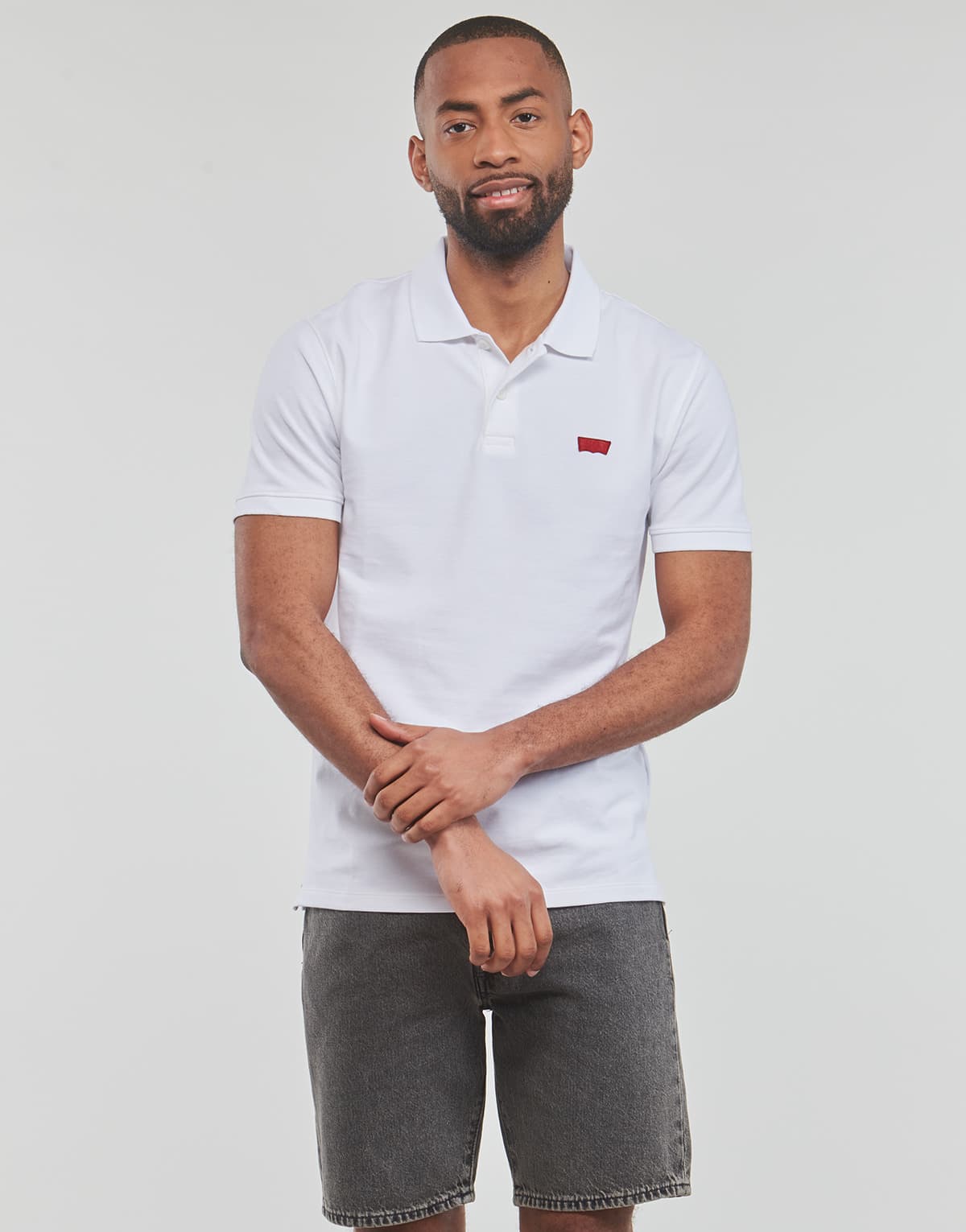 Men's Polo Shirts Levis White